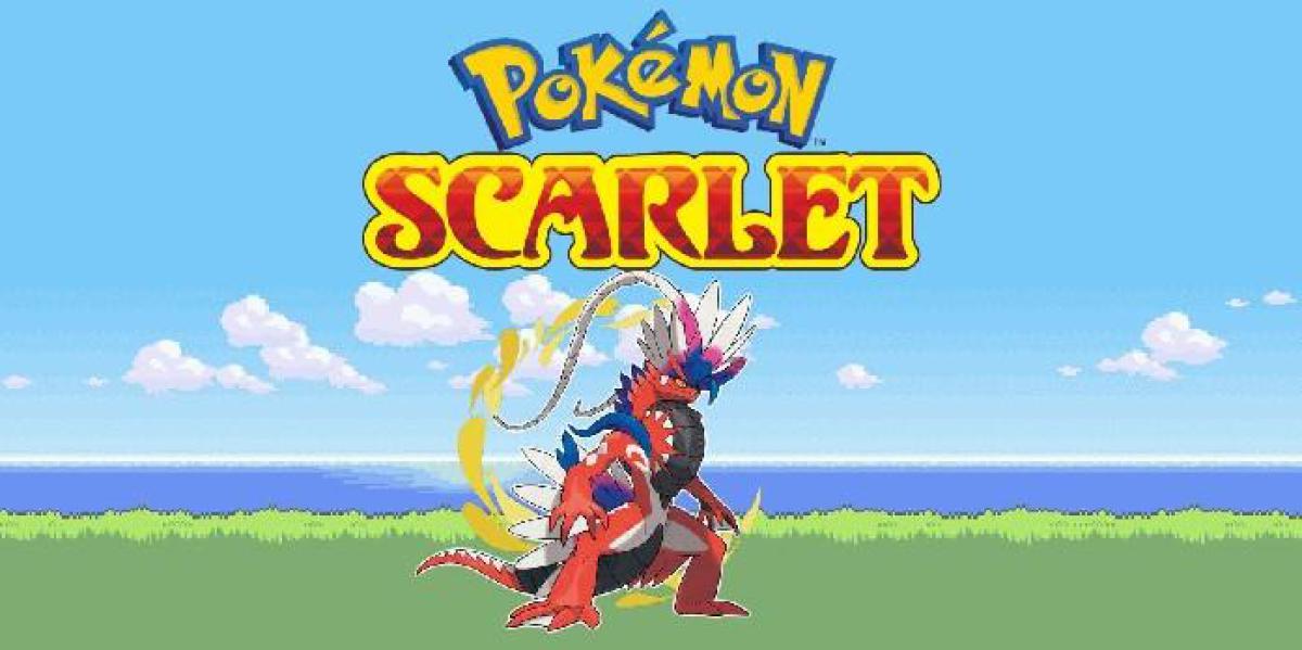 Fã de Pokemon Scarlet cria tela de título com tema de Game Boy