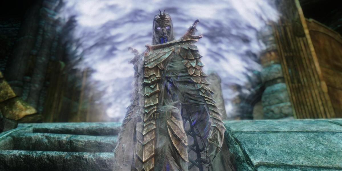 Fã de Skyrim esculpe suas próprias aduelas e máscara de sacerdote dragão da vida real em madeira