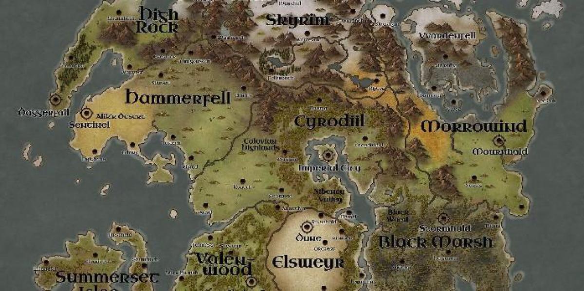 Fã de Skyrim faz mapa estilo Elder Scrolls da Holanda