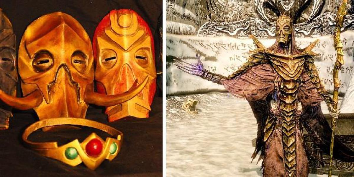 Fã de Skyrim mostra coleção impressionante de máscaras de sacerdote de dragão da vida real