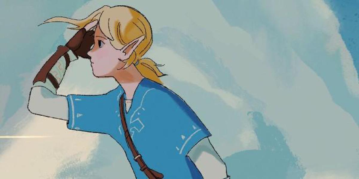 Fã de The Legend of Zelda: Breath of the Wild cria incrível pôster inspirado no Studio Ghibli