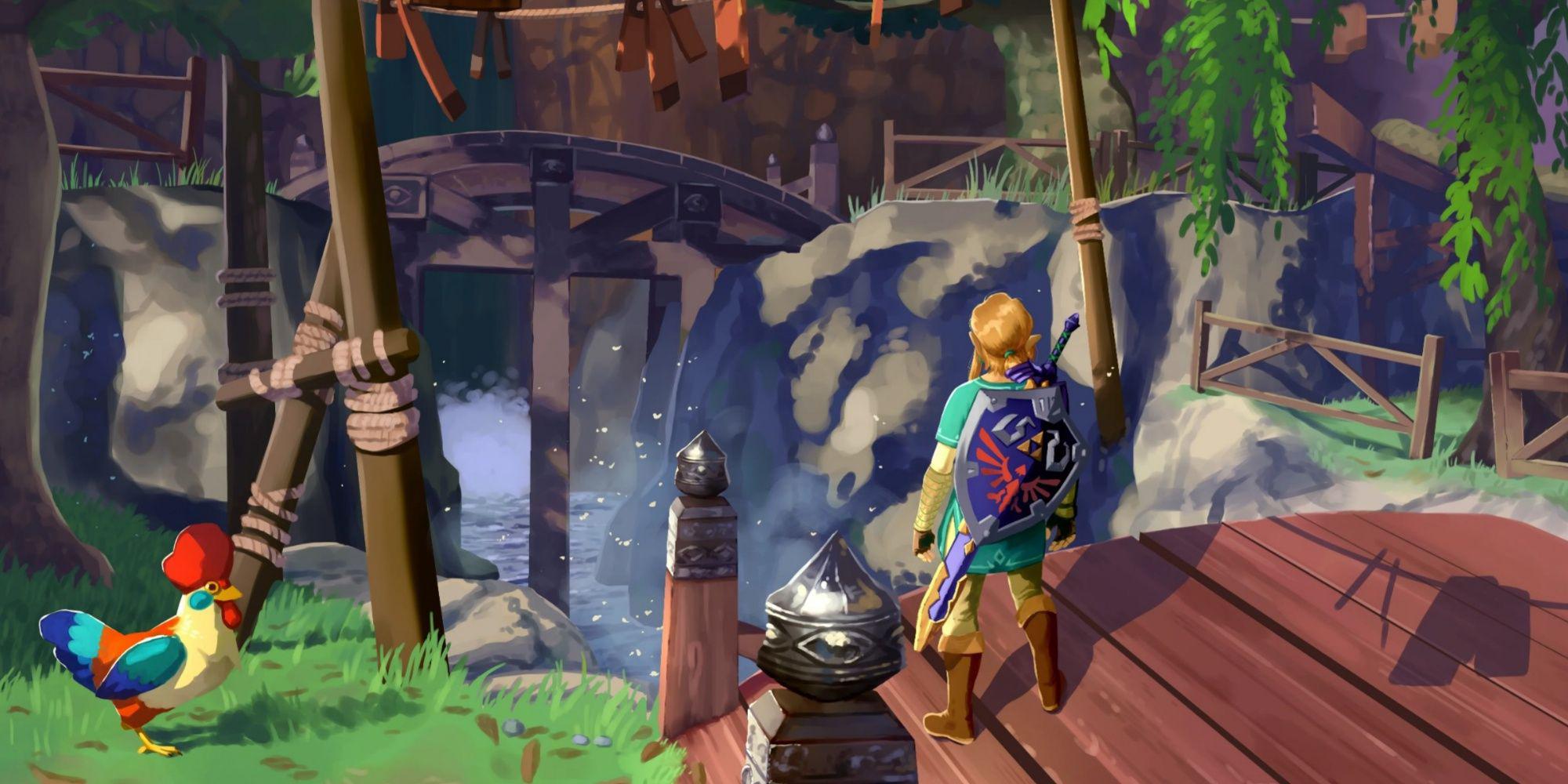 Fã de Zelda desenha imagem impressionante da vila de Kakariko de Breath of the Wild