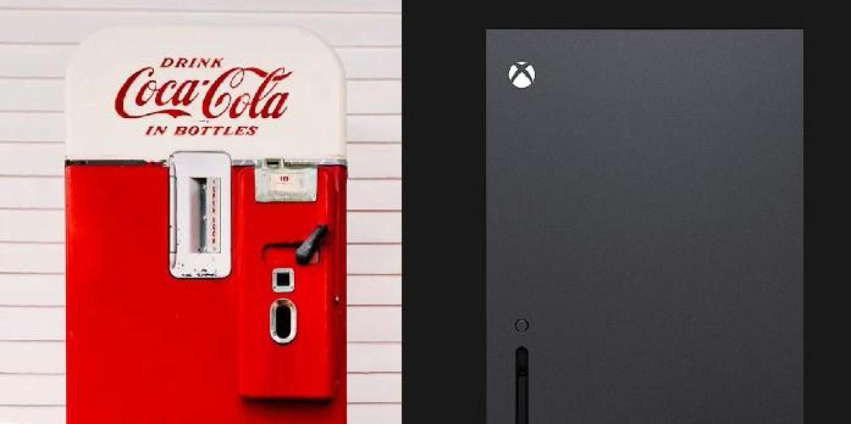 Fã do Xbox Series X mostra incrível console e controlador de máquina de coca personalizada