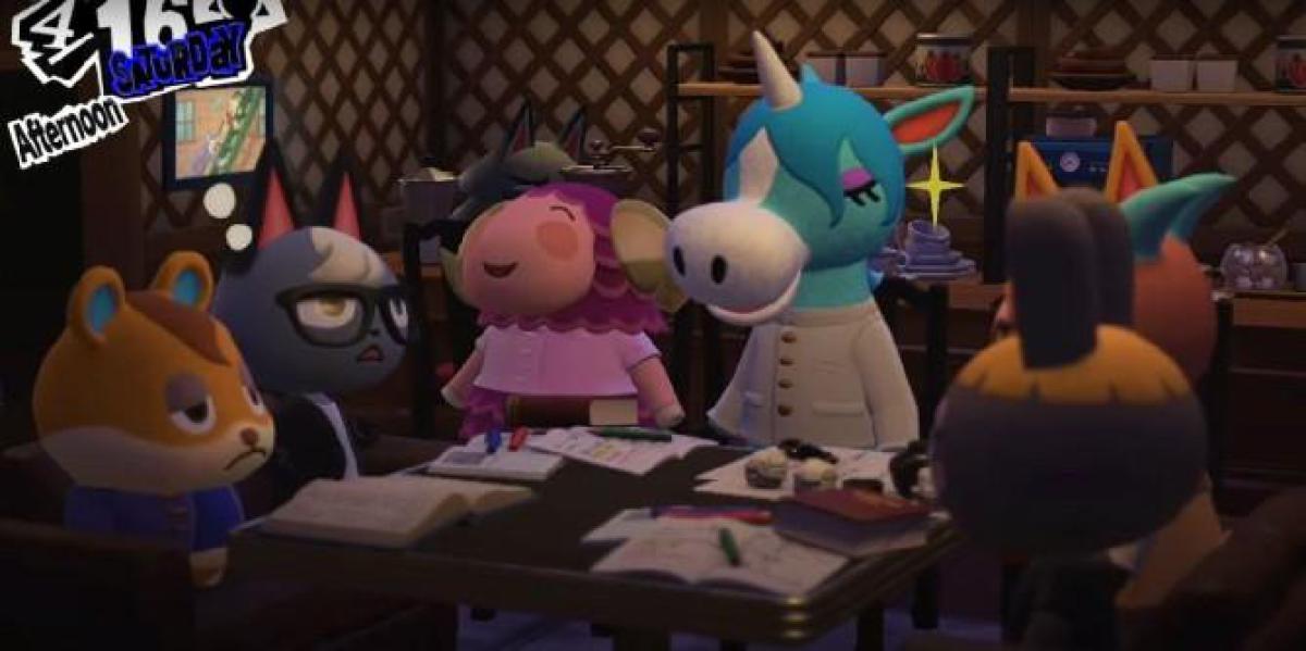 Fã recria cena de Persona 5 em Animal Crossing: New Horizons