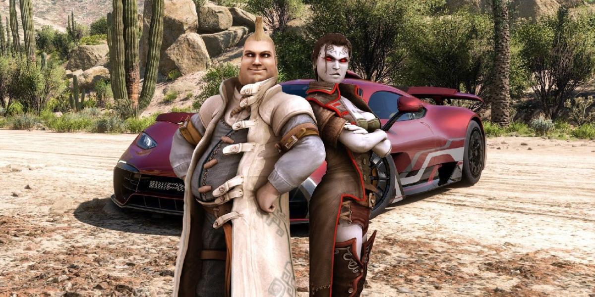 Fable poderia desenhar armadura e personalização de armas da decoração do carro de Forza Horizon 5