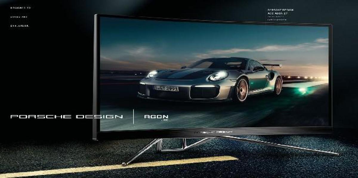 Fabricante de carros da Porsche cria um monitor de jogos