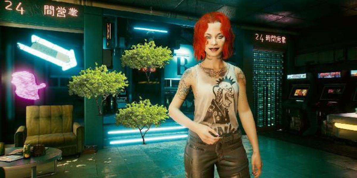 Falha de Cyberpunk 2077 cobre Night City com árvores