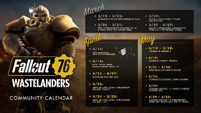 Fallout 76 Community Calendar apresenta os próximos eventos para o jogo