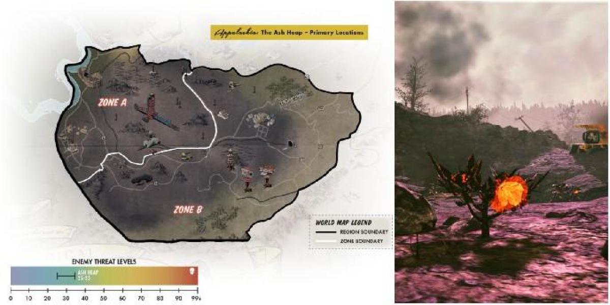 Fallout 76: Onde está o monte de cinzas?