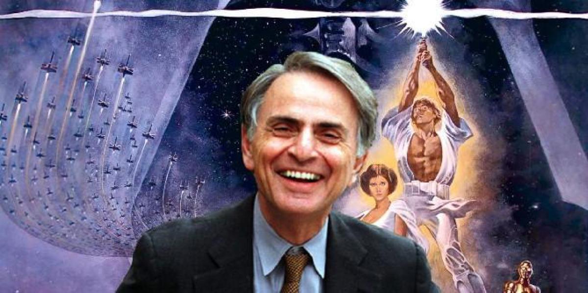 Fãs de Star Wars descobrem a chamada de Carl Sagan do filme como todo branco