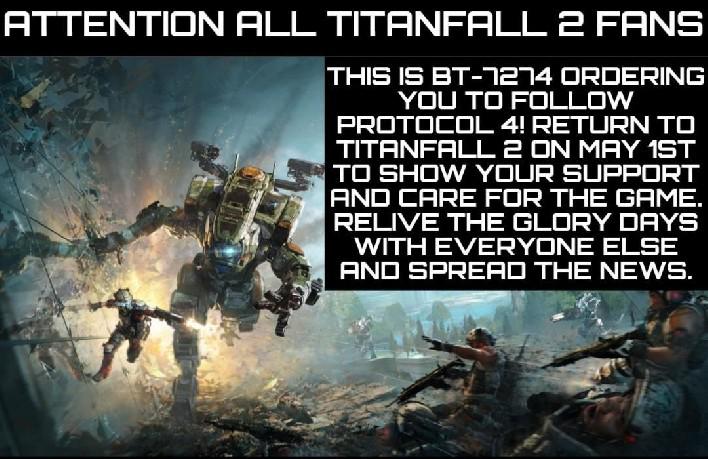 Fãs de Titanfall 2 estão planejando retornar ao jogo no próximo mês