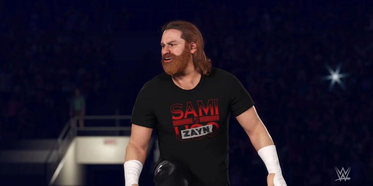 Fãs de WWE 2K23 se divertem com ovo de páscoa de Sami Zayn