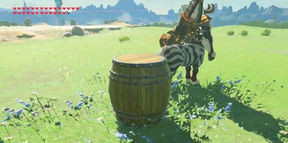 Fãs de Zelda: Breath of the Wild descobrem que Link pode andar de barril