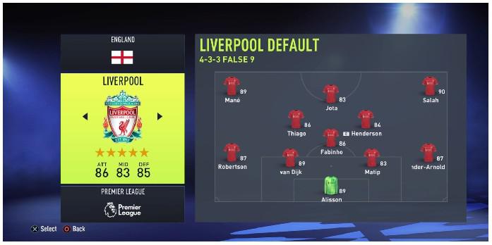 FIFA 22: Melhor formação e onze titular para o Liverpool