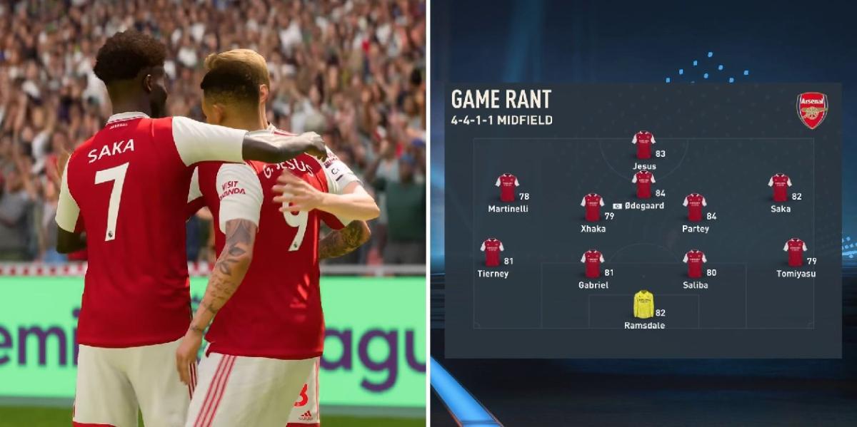 FIFA 23: A melhor formação e 11 inicial para o Arsenal