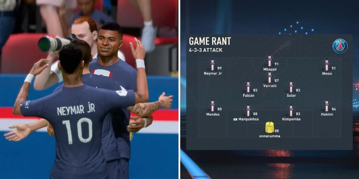 FIFA 23: A melhor formação e 11 inicial para o PSG