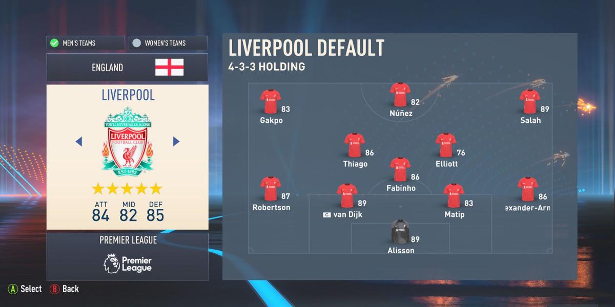 Liverpool no FIFA 23