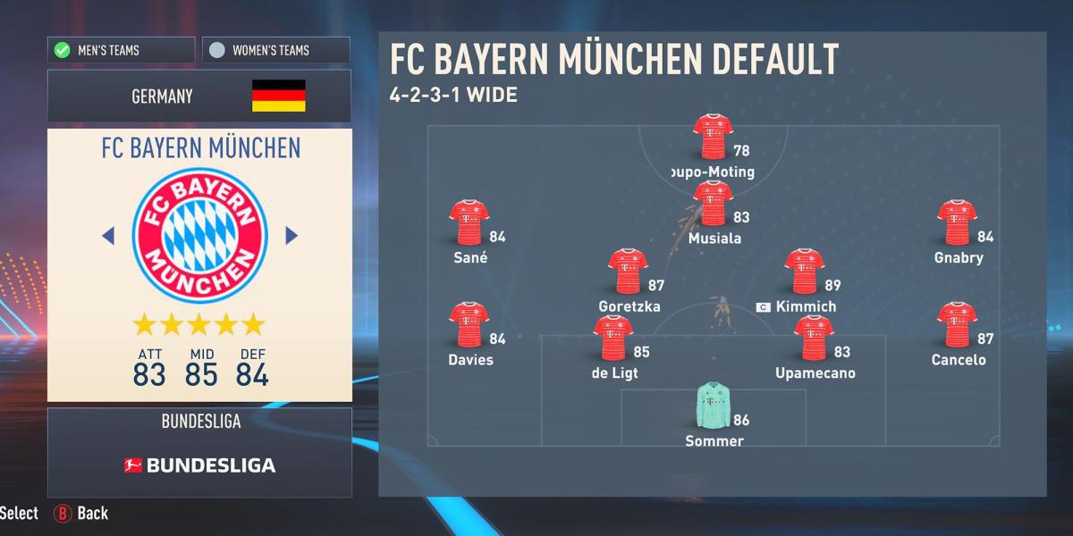 Bayern de Munique no FIFA 23