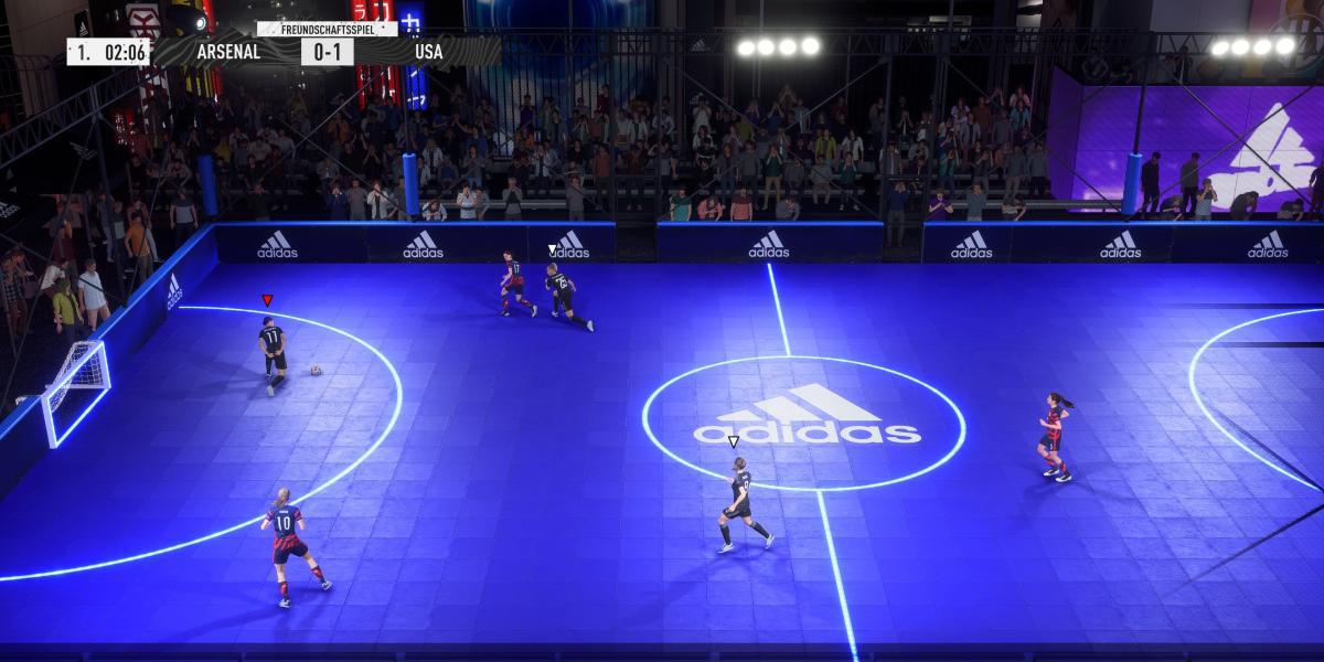 Uma partida de Volta Football no FIFA 23