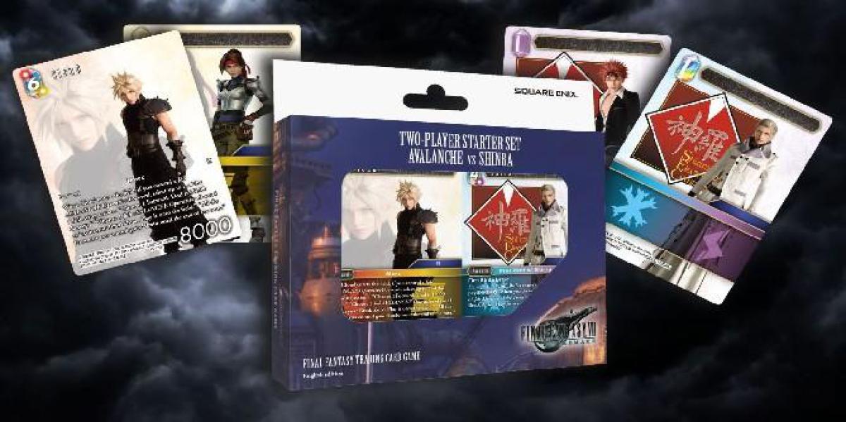 Final Fantasy 7 Avalanche Vs Shinra Card Game Starter configurado para pré-encomenda