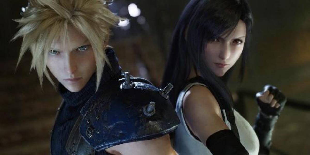 Final Fantasy 7 Remake Art combina Cloud e Tifa com Kingdom Hearts