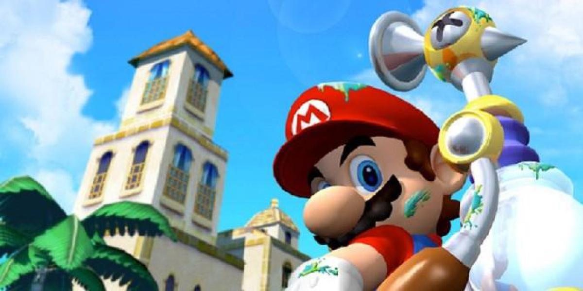 FLUDD de Super Mario Sunshine é visto em Mario Golf: Super Rush
