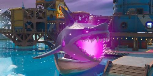 Fortnite Clip mostra Loot Shark derrubando ônibus de batalha na tempestade