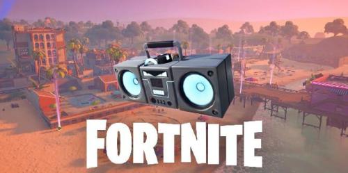 Fortnite: Coloque Boomboxes nos locais de Believer Beach