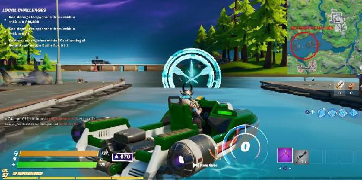 Fortnite: Como completar o contra-relógio do barco no Motorboat Mayhem