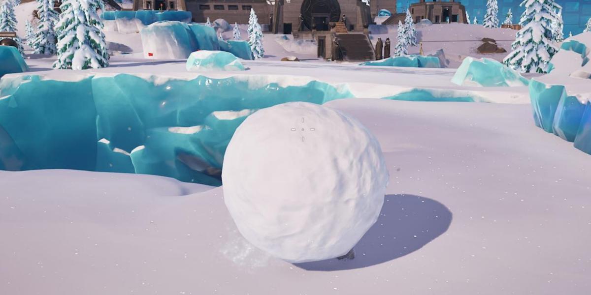 Fortnite: Como saltar de uma bola de neve gigante