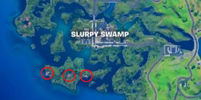 Fortnite: Como visitar casas em Slurpy Swamp em uma partida