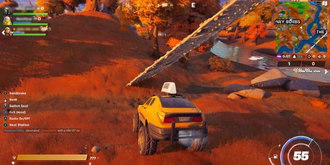 Fortnite: Guia da missão Estruturas de jogadores oponentes destruídas em um veículo modificado