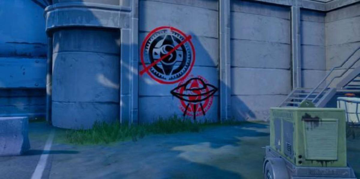 Fortnite: Onde encontrar parede coberta de grafite na Hydro 16 ou Catty Corner