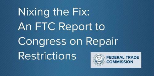 FTC divulga relatório sobre fabricantes que limitam reparos de produtos