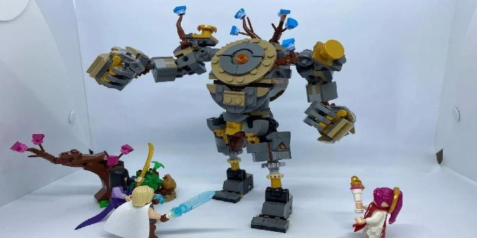 Genshin Impact Fan faz guarda de ruínas com peças de LEGO