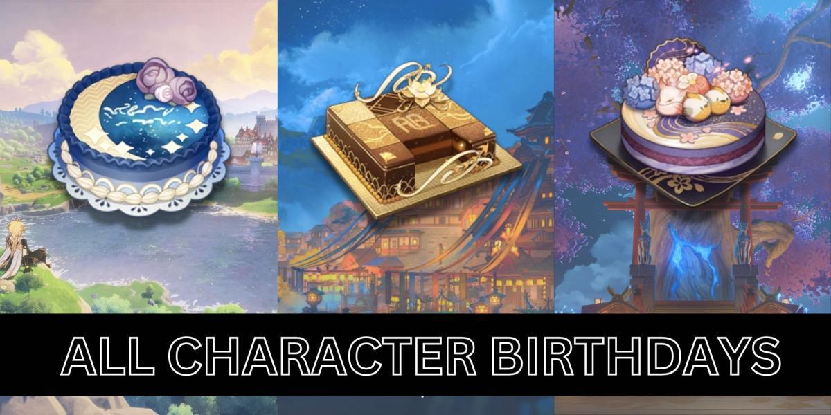 Genshin Impact: todos os aniversários de personagens jogáveis