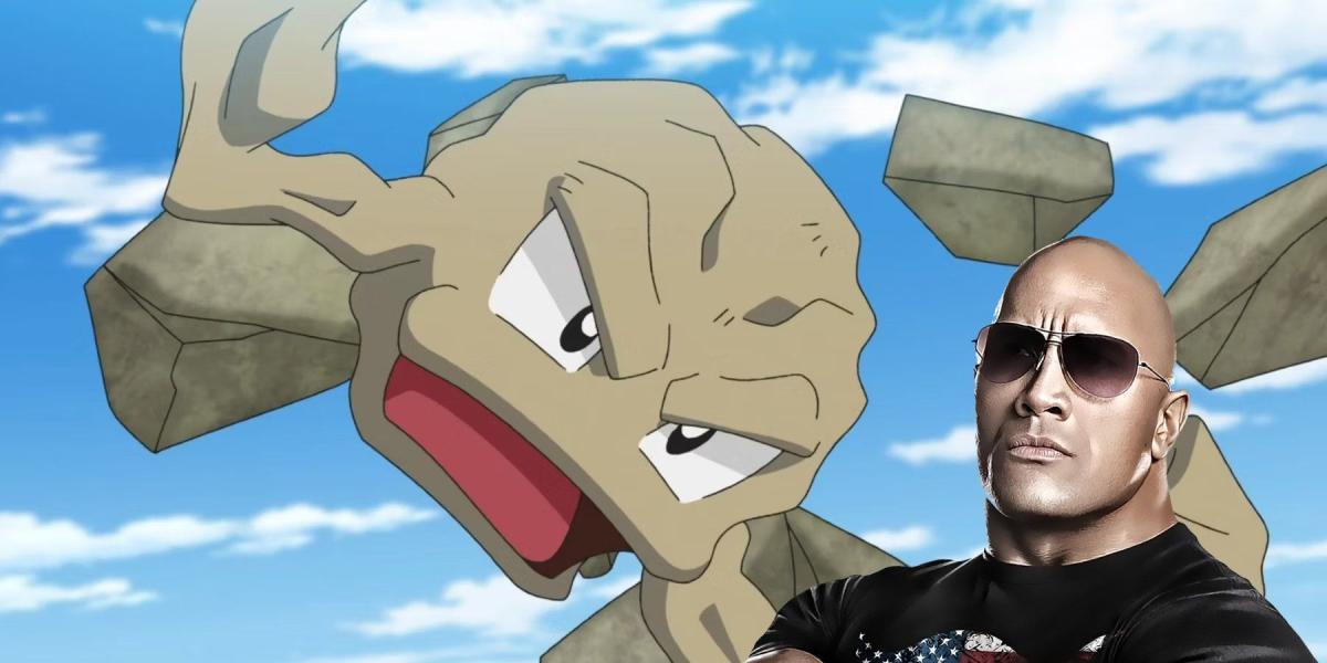 Geodude se transforma em Dwayne ‘The Rock’ Johnson em fan art de Pokemon