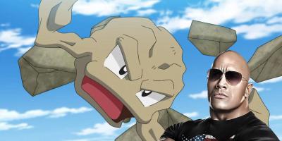 Geodude se transforma em Dwayne ‘The Rock’ Johnson em fan art de Pokémon