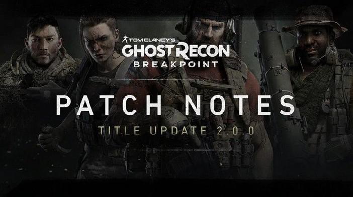 Ghost Recon Breakpoint Update 2.0 Notas do Patch Detalhes Novos Recursos