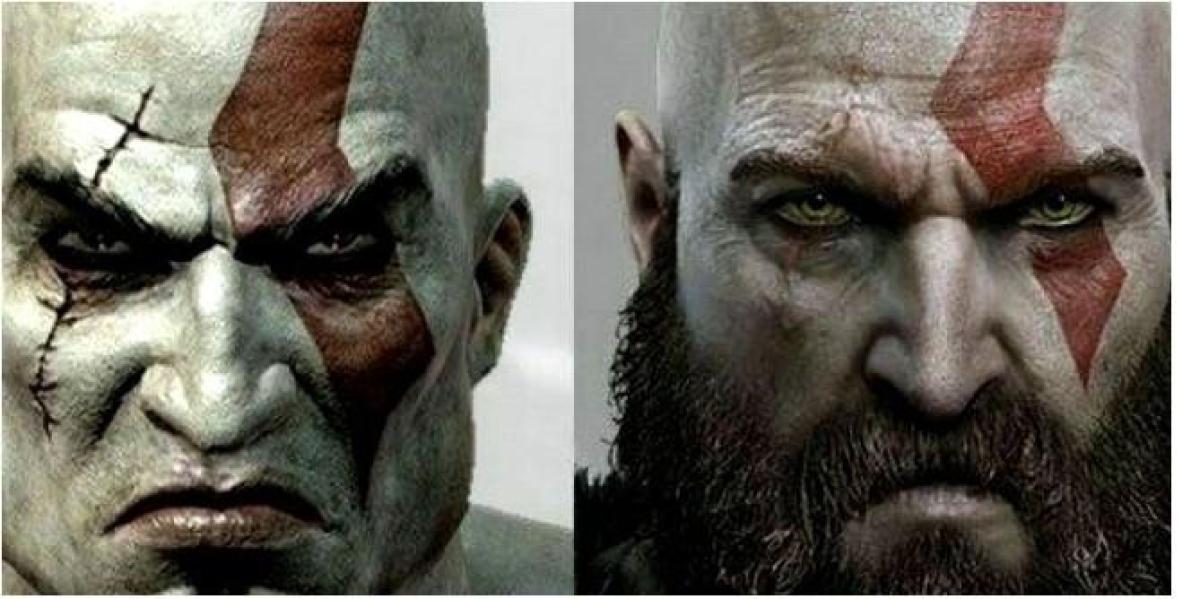 God Of War: 10 maneiras como Kratos mudou entre 2005 e 2018