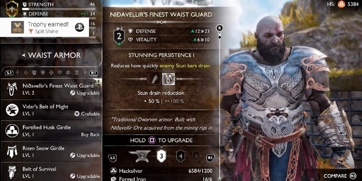 God Of War Ragnarok: Como obter o conjunto de armadura de Nidavellir