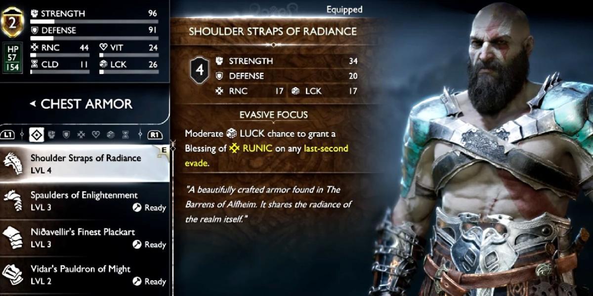 God Of War Ragnarok: Como obter o conjunto de armadura radiante