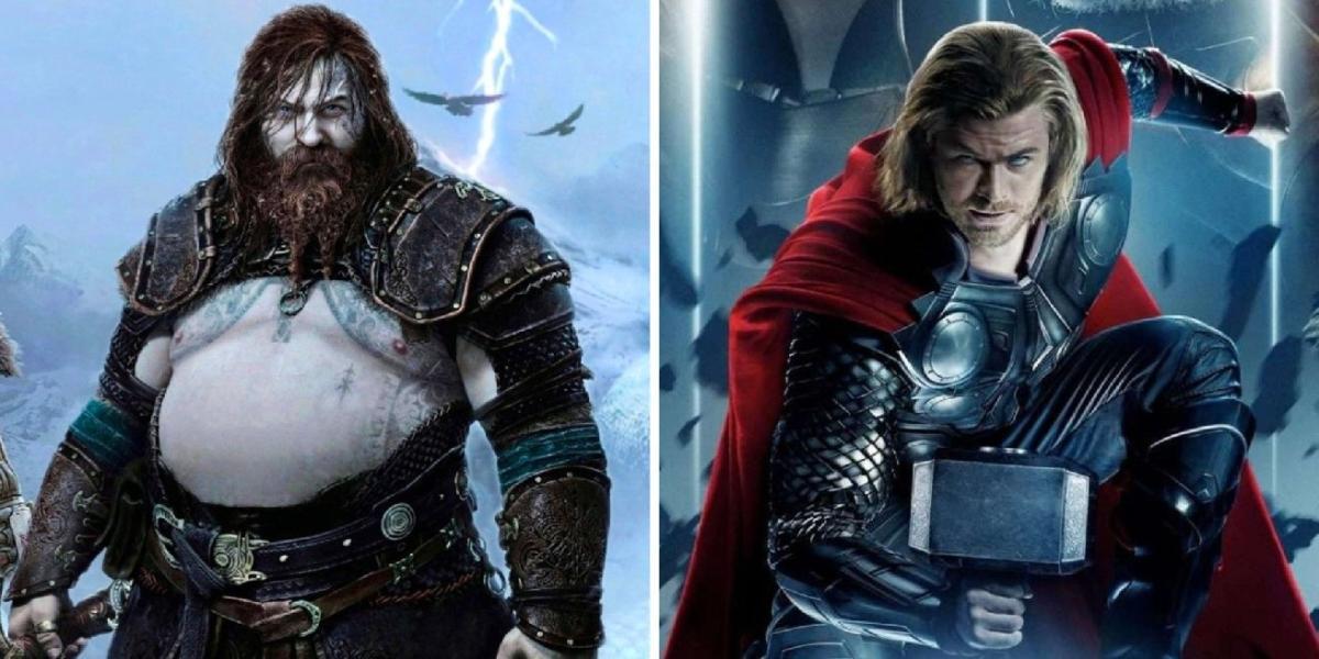 God of War Ragnarok: como Thor se compara a sua contraparte do MCU