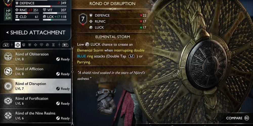 God Of War Ragnarok: Melhores Ronds de Escudo, Classificado