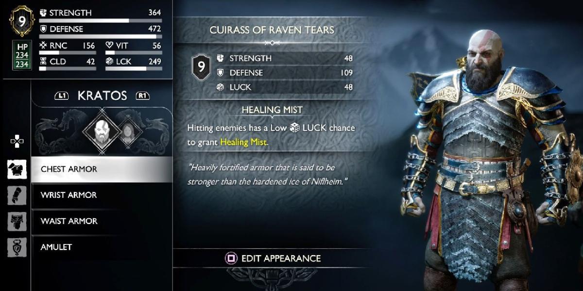 God Of War Ragnarok: Raven Tears Armor Build