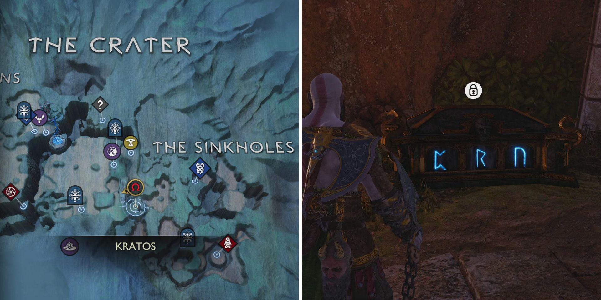 God of War Ragnarok: The Sinkholes Nornir Chests Guide (Vanaheim)