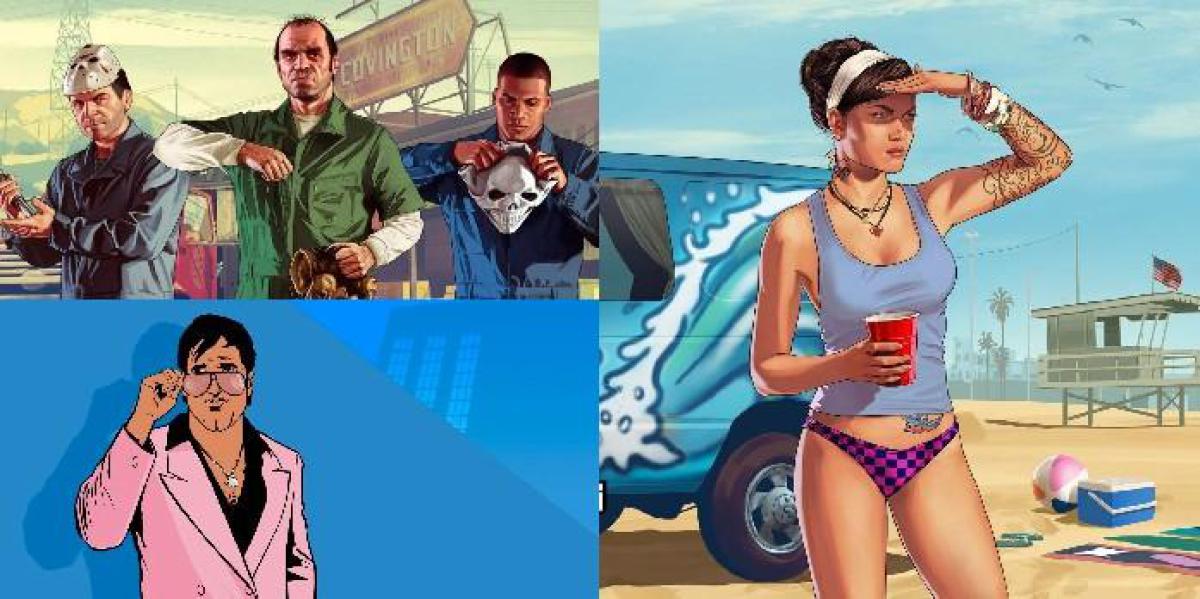 Grand Theft Auto: a arte da capa de todos os jogos principais, classificada