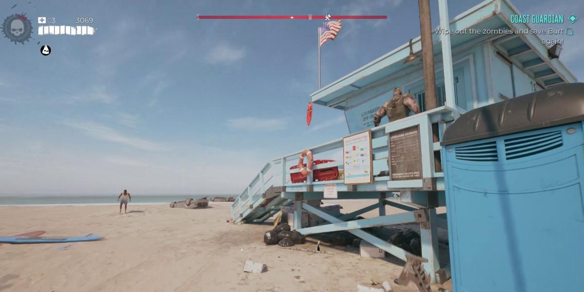 Dead Island 2 - Coast Guardian Side Quest - Salvando Burt mais uma vez dos zumbis