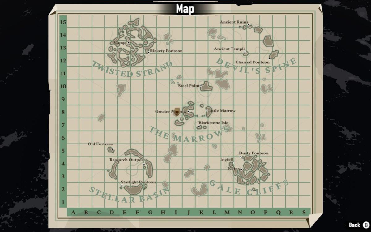 mapa de peixe-vela draga