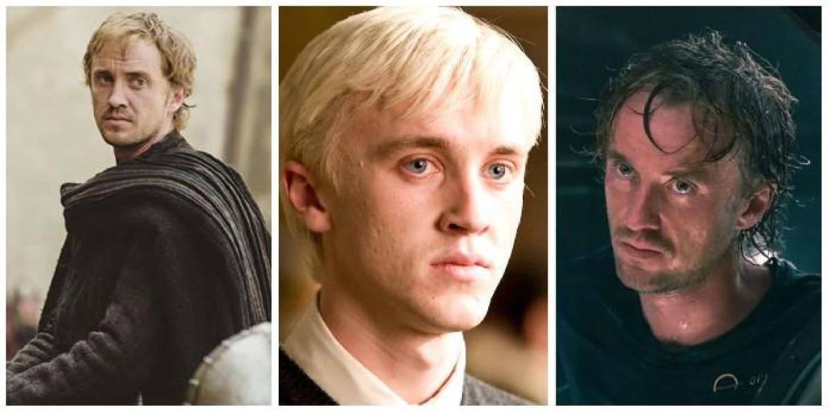 Harry Potter: 10 papéis de Tom Felton que são completamente diferentes de Draco